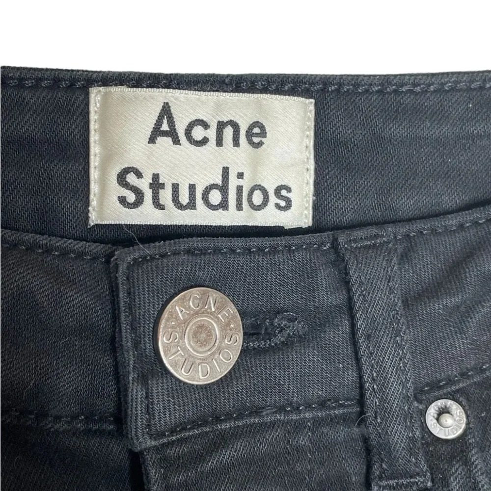 ACNE Studios Pin Black, Skinny Jeans, Raw Hem,‎ Size 27